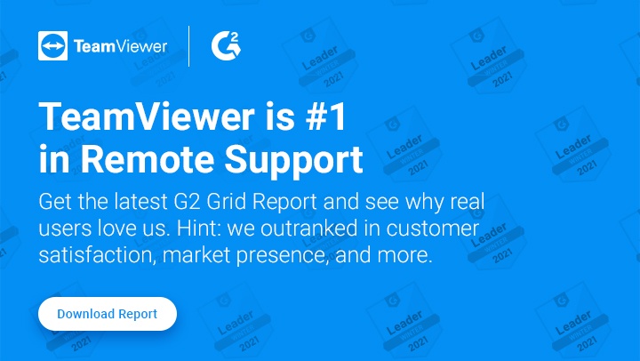 TeamViewer is #1 in Enterprise Remote Desktop