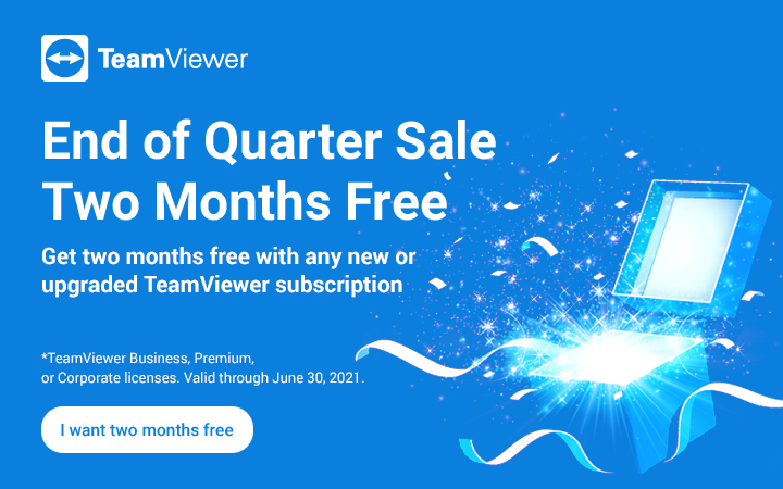 End of Quarter Sale Two Months Free