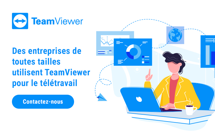 Des entreprises de toutes tailles utilisent TeamViewer pour le télétravail 