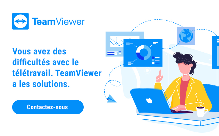 Il vous suffit d’un navigateur Web pour vous connecter en télétravail