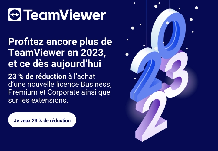 Faites-en plus en 2023 : Avec une réduction de 23 % sur les licences Business, Premium et Corporate ainsi que sur les extensions 